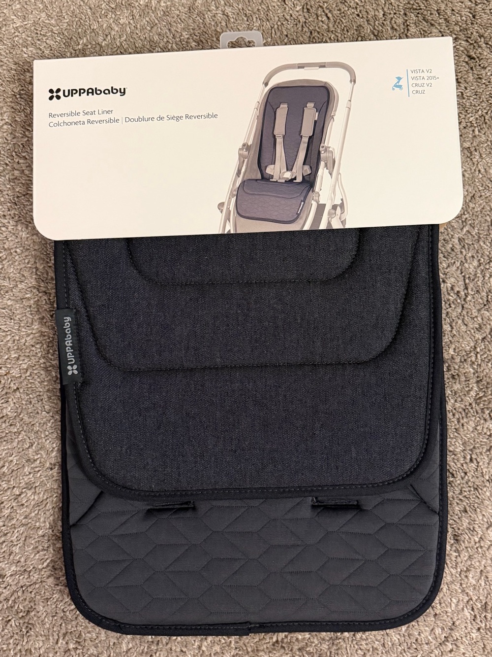UPPAbaby Reversible Seat Liner - Black